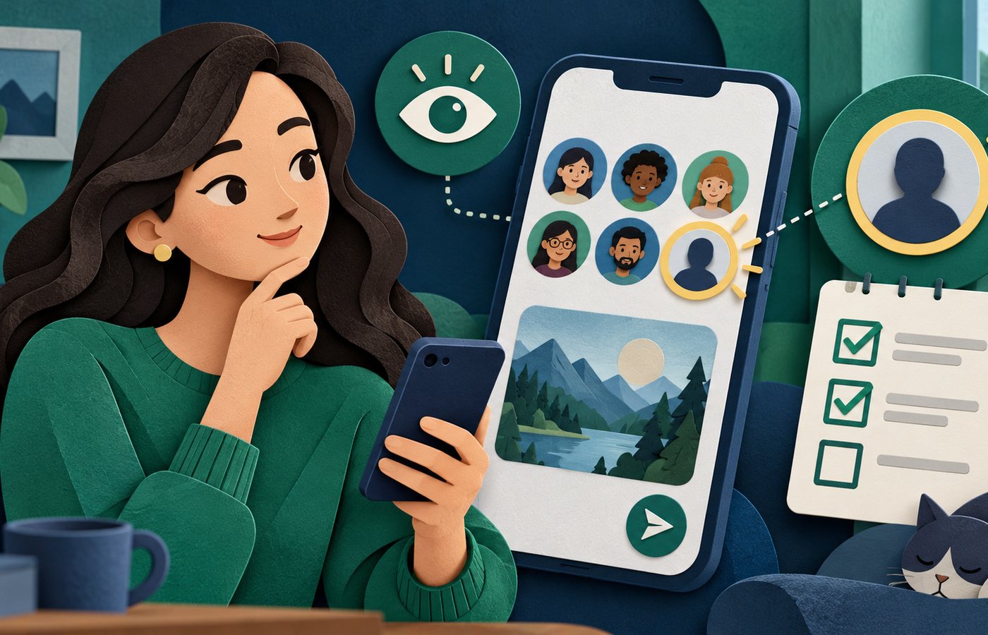 发送图片前核对目标群聊与接收成员的原创示意图